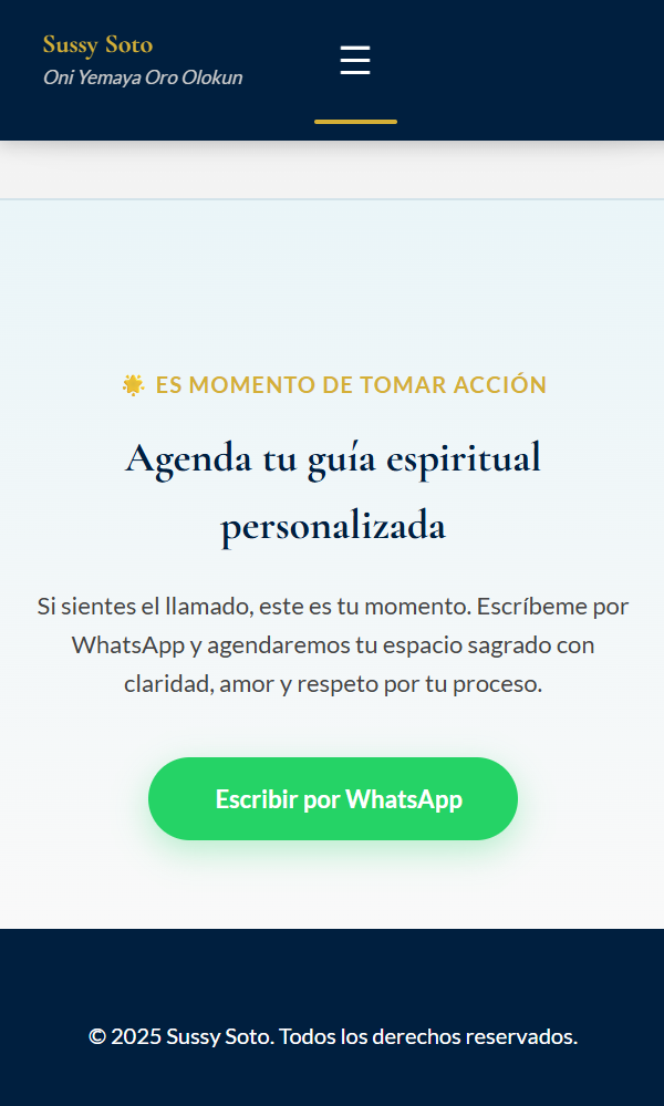 WhatsApp CTA móvil